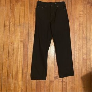 George’s mens relaxed fit jeans (30x30) (black)
